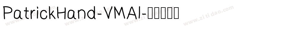 PatrickHand-VMAl字体转换