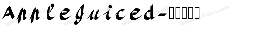 AppleJuiced字体转换