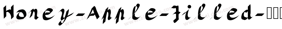 Honey-Apple-Filled字体转换