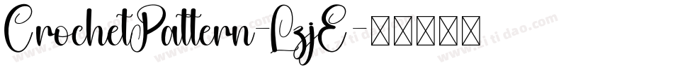 CrochetPattern-LzjE字体转换