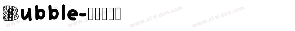Bubble字体转换