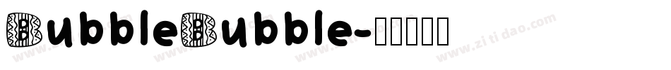 BubbleBubble字体转换