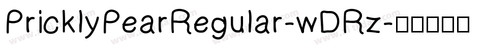 PricklyPearRegular-wDRz字体转换