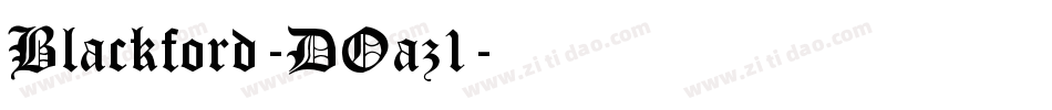 Blackford-DOaz1字体转换