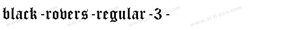 black-rovers-regular-3字体转换
