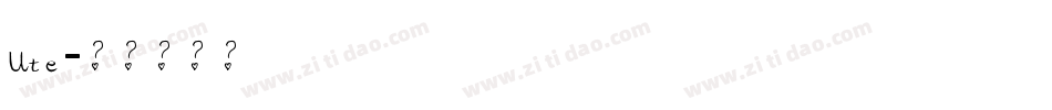Ute字体转换