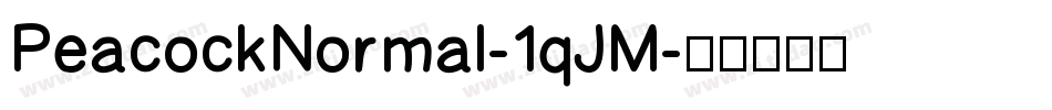 PeacockNormal-1qJM字体转换