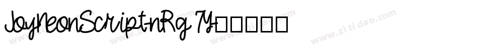 JoyNeonScript-nRg7Y字体转换
