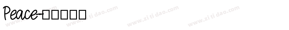 Peace-字体转换
