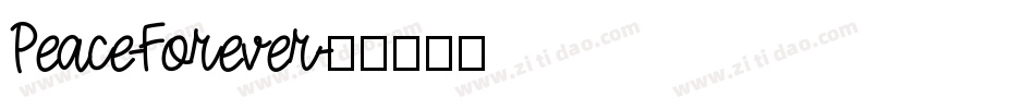 Peace-Forever字体转换