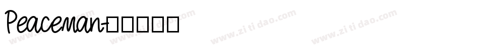 Peaceman字体转换