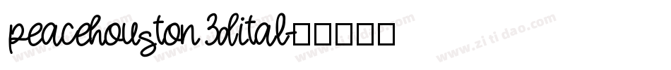 peacehouston3dital字体转换