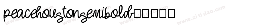 peacehoustonsemibold字体转换