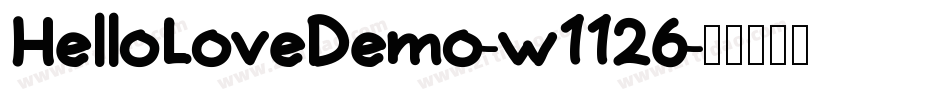 HelloLoveDemo-w1126字体转换