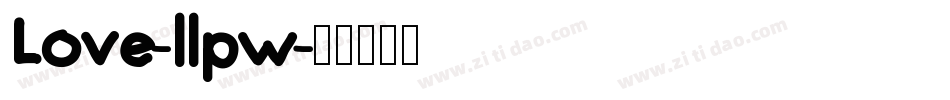 Love-llpw字体转换