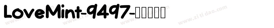 LoveMint-9497字体转换