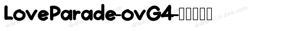 LoveParade-ovG4字体转换