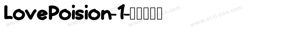 LovePoision-1字体转换