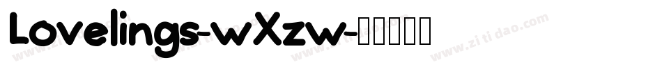 Lovelings-wXzw字体转换