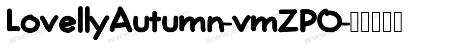 LovellyAutumn-vmZPO字体转换