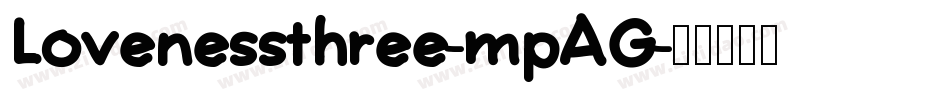 Lovenessthree-mpAG字体转换