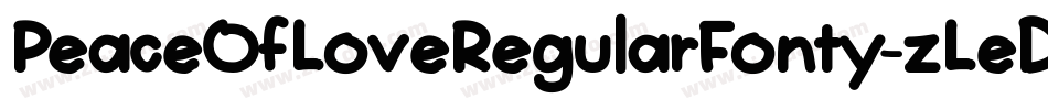 PeaceOfLoveRegularFonty-zLeD字体转换