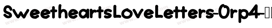 SweetheartsLoveLetters-0rp4字体转换