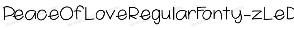 PeaceOfLoveRegularFonty-zLeD字体转换