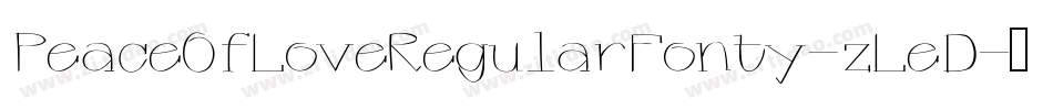 PeaceOfLoveRegularFonty-zLeD字体转换