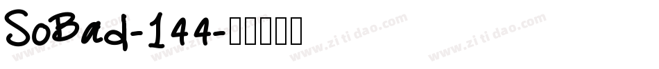 SoBad-144字体转换