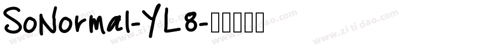 SoNormal-YL8字体转换