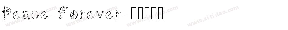 Peace-Forever字体转换