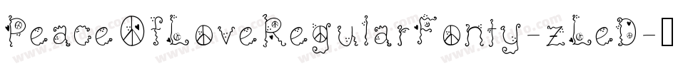 PeaceOfLoveRegularFonty-zLeD字体转换