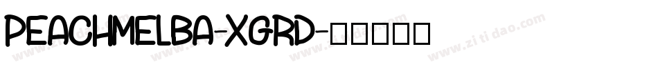 PeachMelba-XGRd字体转换