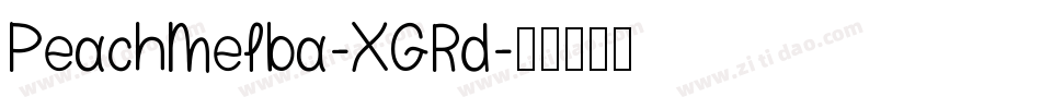 PeachMelba-XGRd字体转换