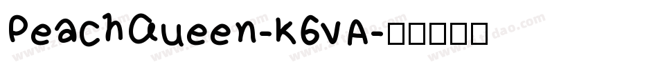 PeachQueen-K6vA字体转换
