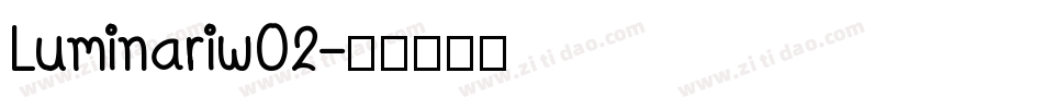 Luminariw02字体转换