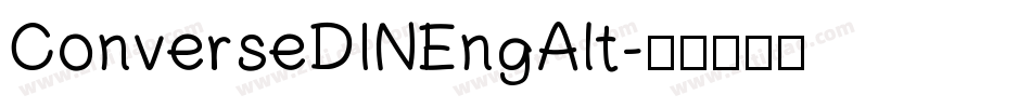 ConverseDINEngAlt字体转换