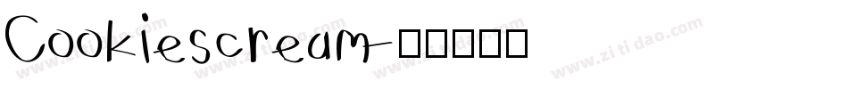 Cookiescream字体转换