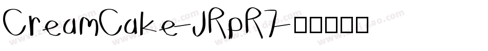 CreamCake-JRpR7字体转换