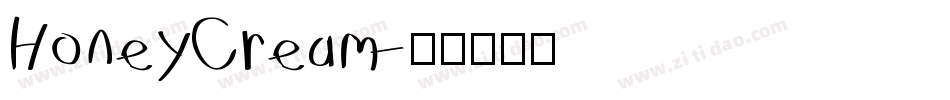 HoneyCream字体转换