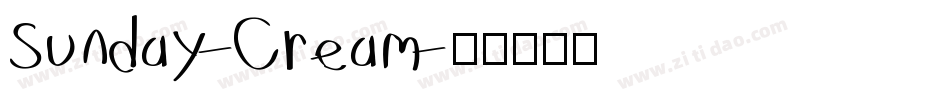 Sunday-Cream字体转换