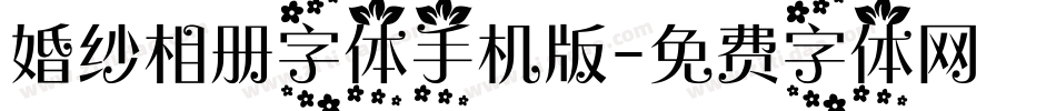 婚纱相册字体手机版字体转换