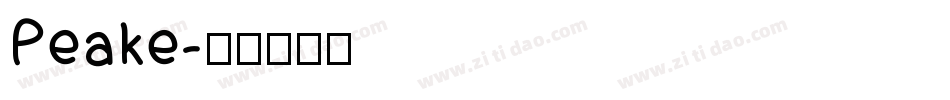 Peake字体转换