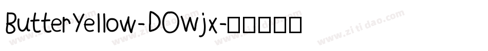 ButterYellow-DOWjx字体转换