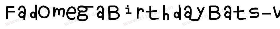 FadOmegaBirthdayBats-VPee字体转换