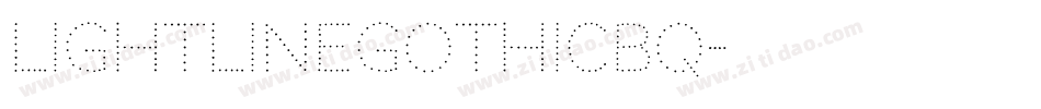LightlineGothicBQ字体转换