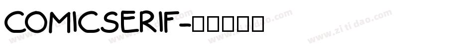 COMICSERIF字体转换