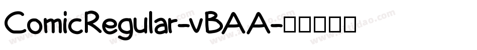 ComicRegular-vBAA字体转换