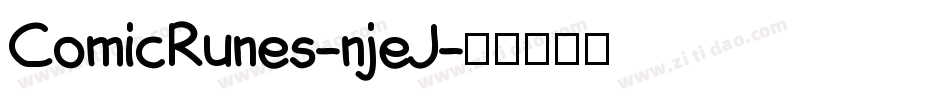 ComicRunes-njeJ字体转换